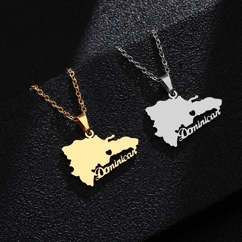 Map of Bangladesh Pendant Necklaces Gold Color for Women Girls Stainless Steel Bangladeshi Maps Ethnic Party Engagement Jewelry opal pendant