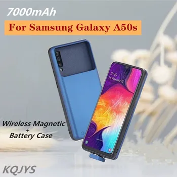 

KQJYS Magnetic Portable Battery Charging Cover Power Case for Samsung Galaxy A50s Battery Case Power Bank Battery Charger Cases