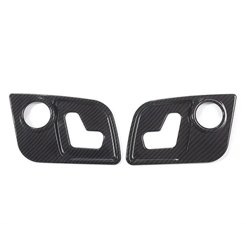 

Carbon Fiber Car Seat Adjustment Frame Cover Trim Panel Stickers Interior Accessories for Maserati Levante 2017-2020