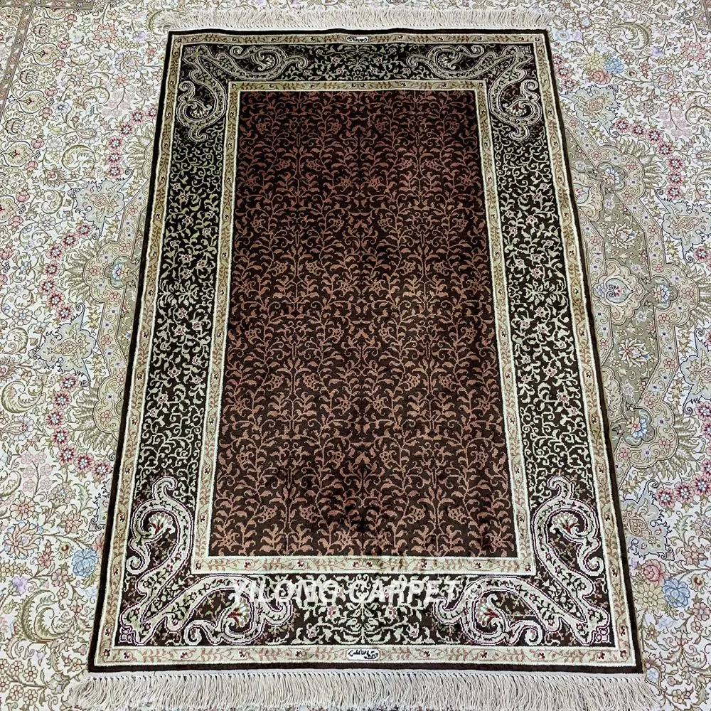 Yilong 2,5 'x4' турецкий Шелковый ковер традиционный ручной роскошный домашний Декор(HF192B