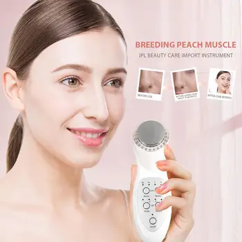 

Face Massager Ultrasonic Beauty Instrument Facial Beauty Device Photon LED Electric Portable Universal Eliminate Wrinkles Gift