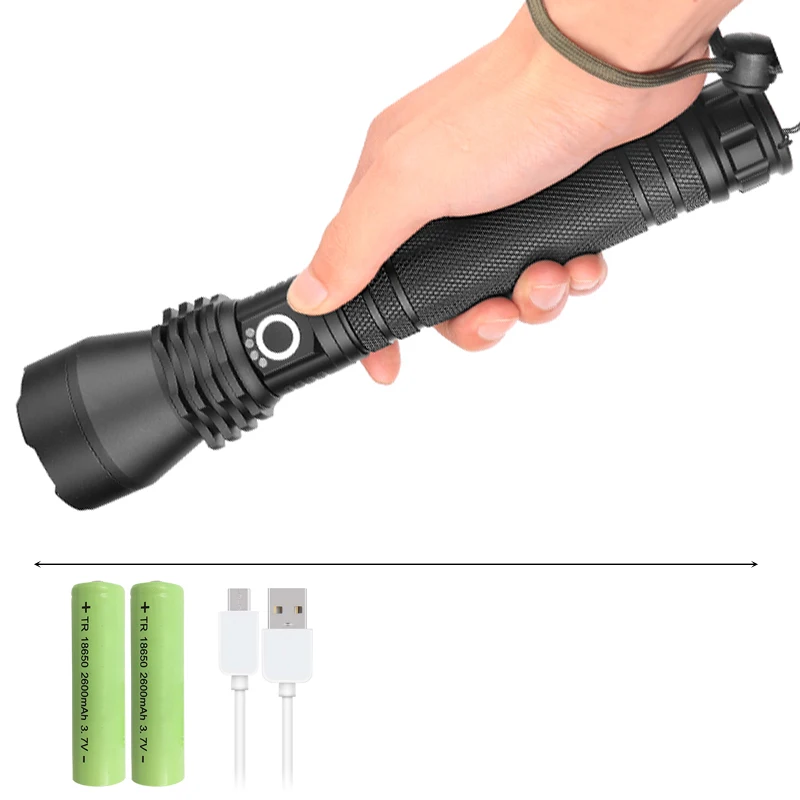 Option F CREE XHP70.2 и XHP50 высокомощный тактический светодиодный фонарь xhp70, светильник с аккумулятором 18650 и 26650 - Испускаемый цвет: Option F