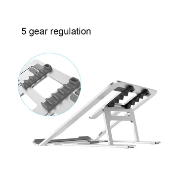 

Aluminum Alloy Adjustable Laptop Stand Metal Laptop Support Holder Mount Desktop Bracket