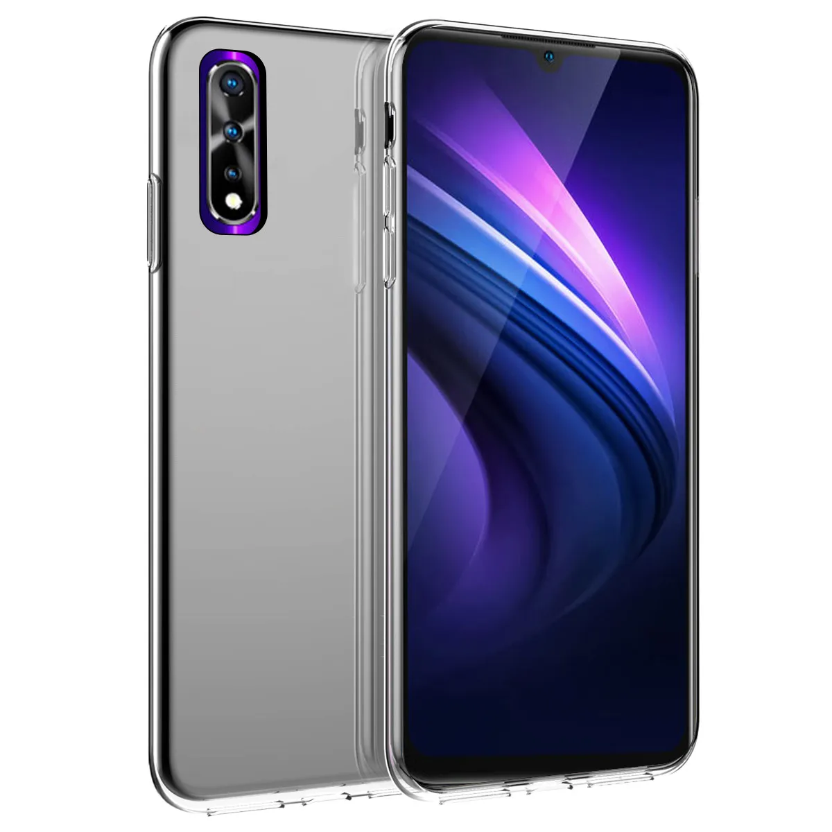 

For Vivo IQOO Neo Back Case Slim Fit Soft TPU Shockproof Non-Slip Phone Case Protective Cover Transparent Color Coque Fundas