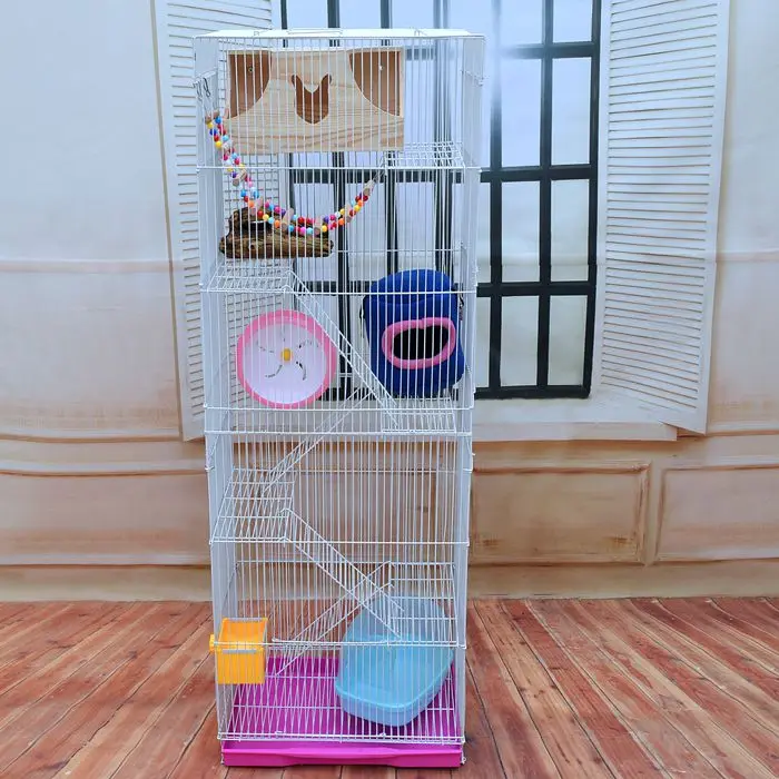 Three-story Demon King Squirrel Honey Bag Blossom Guinea Rat Villa Big Hamster Dragon Cat Standard Golden Flower Cage