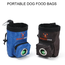 Мини-Портативная сумка для обучения собак на открытом воздухе, карман для кормления собак, большие емкости, закуски для домашних животных, сумка, сумка для щенка, наградная поясная сумка