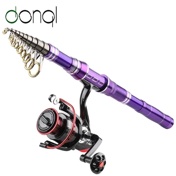 

DONQL Telescopic Spinning Rod 1.8-3.0m & Fishing Reels Spinning 2000-4000 Series & Line 100mm Fishing Accessories