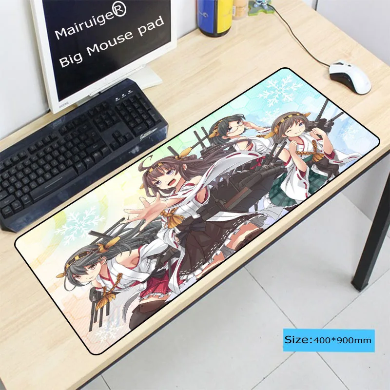  Anime Girl Large Gaming Mouse Pad Gamer Locking Edge Keyboard Mouse Mat Gaming Grande Mousepad for 
