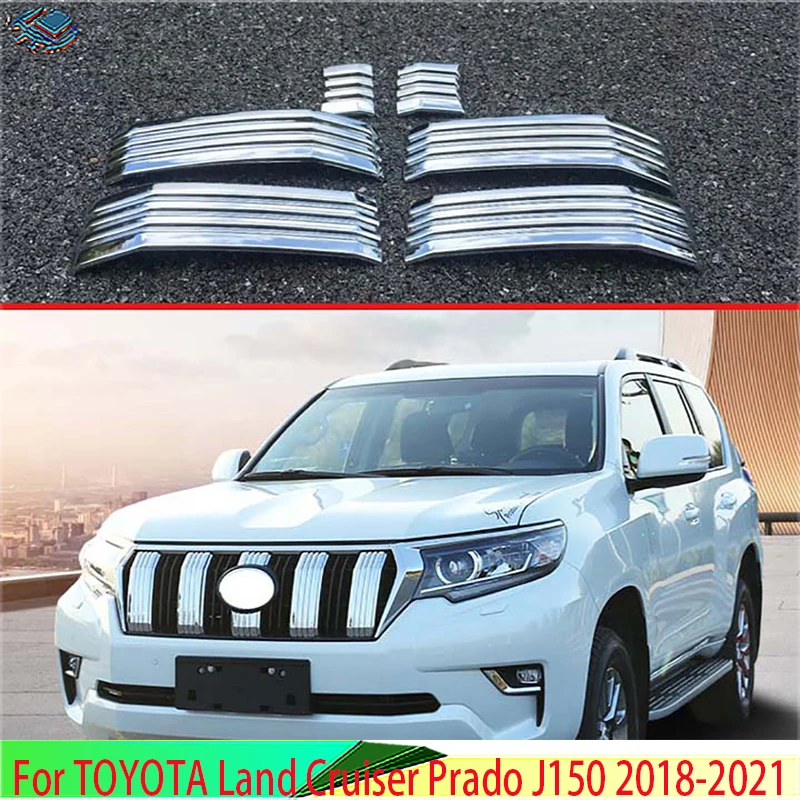 Декоративные аксессуары для TOYOTA Land Cruiser Prado J150 2018-2021 Хромированная передняя