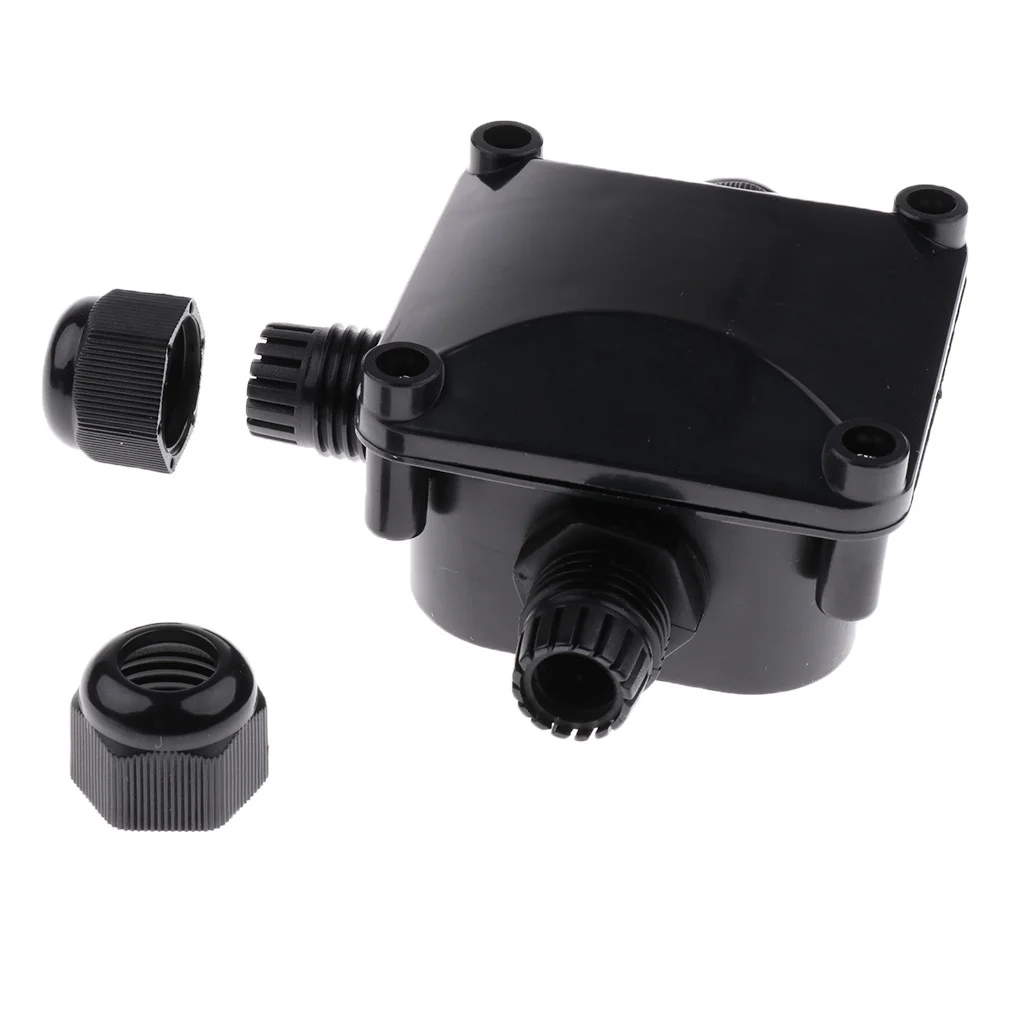 2 Pieces 3 Way IP68 Waterproof Electrical Cable Wire Connector Junction Box