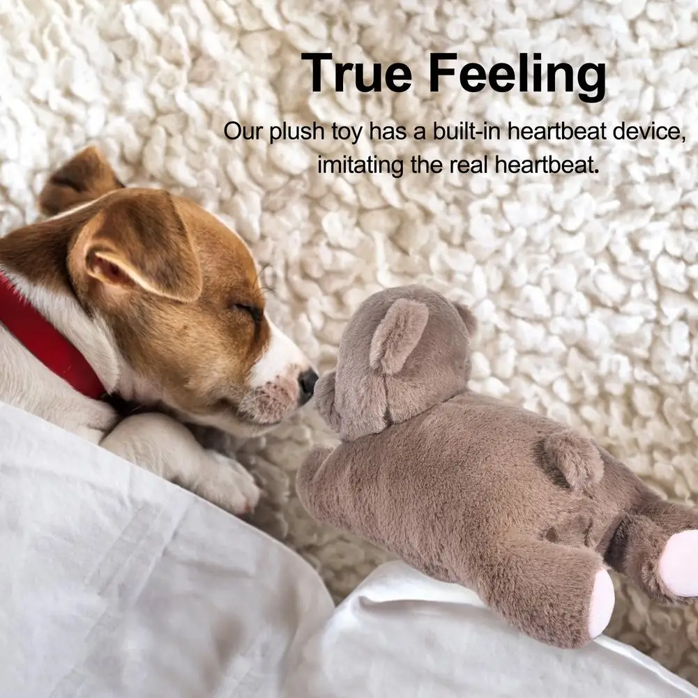 

Dog Toy Heartbeat Toy Pet Heating Plush Toy Training Aid Toy Heart Beat Soothing Plush Doll Sleep for Smart Dogs Cats 2020 New