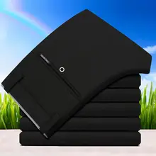 Мужские классические брюки в клетку, повседневные облегающие классические винтажные Немнущиеся брюки в Корейском стиле для отдыха, лето 2020 Мужские классические брюки в клетку, повседневные облегающие классические винтажные Немнущиеся брюки в Корейском стиле для отдыха, лето 2020