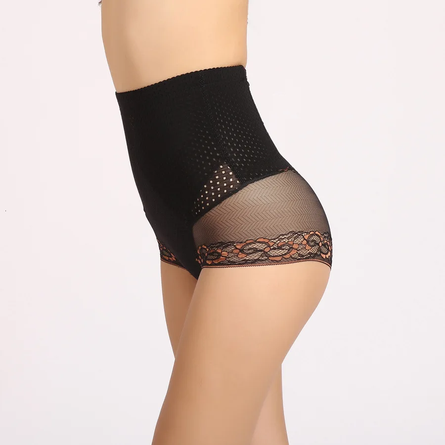 

Women Lace Compression Pants High Waist Abdominal Slimming Shaper Pants