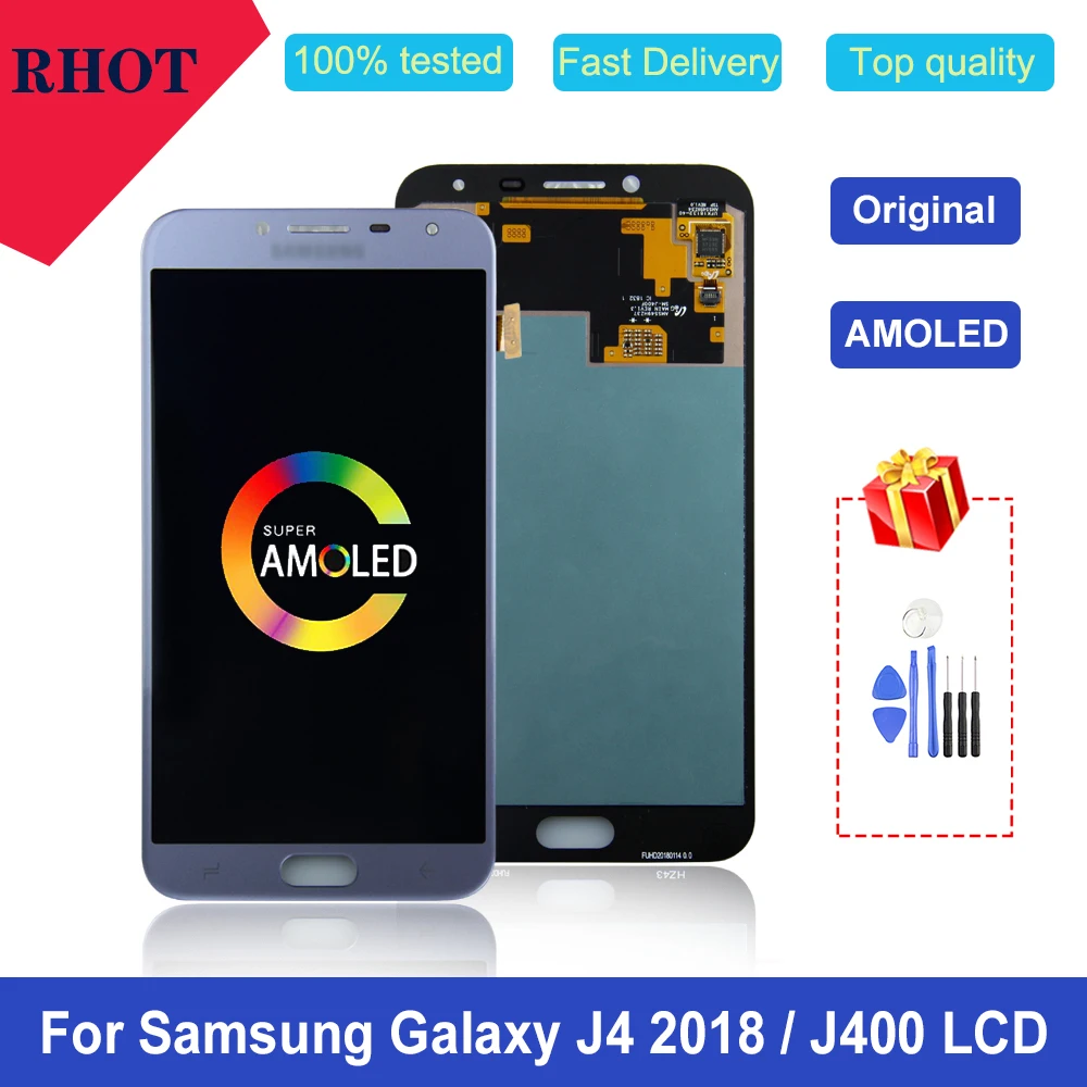 

Original AMOLED 5.5â€ J400 LCD display for Samsung Galaxy J4 2018 J400 J400F J400G/DS LCD touch screen digitizer assembly