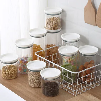 

Kitchen Sealed Cans Kitchen Storage Boxes Cans Household Plastic Transparent Food Organizer Grains Storage Box Container