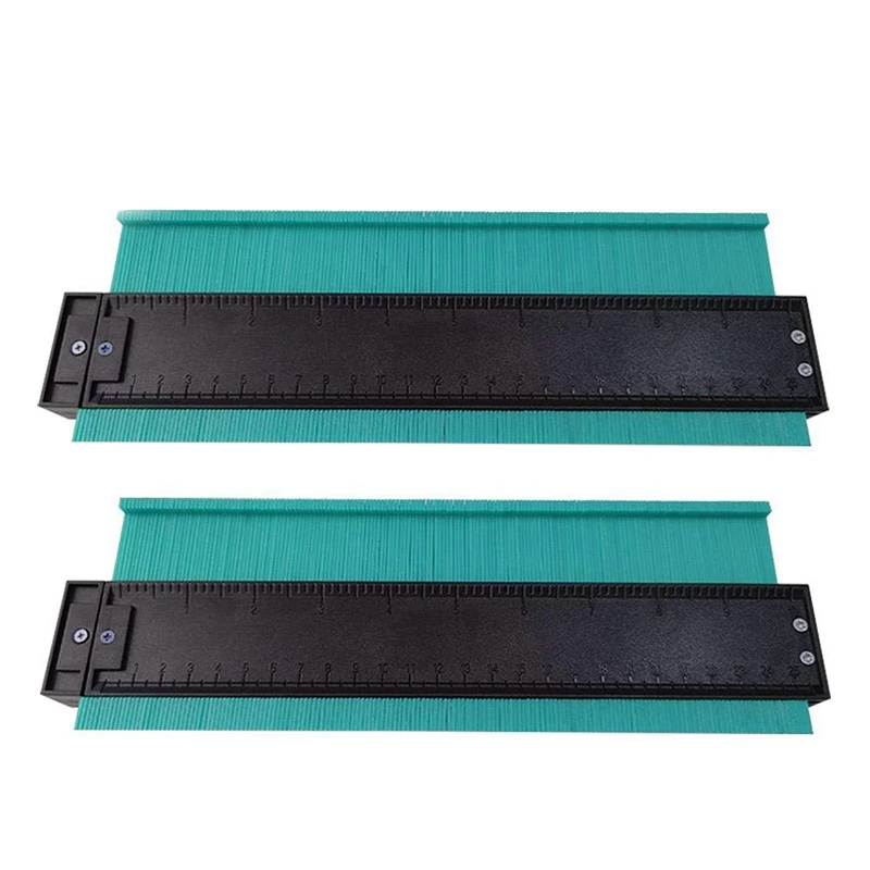 

BESTContour Gauge Duplicator Profile Measuring Tool, 10 Inches Plastic Multifunctional Irregular Ruled Deep Contour Copy Gauge,