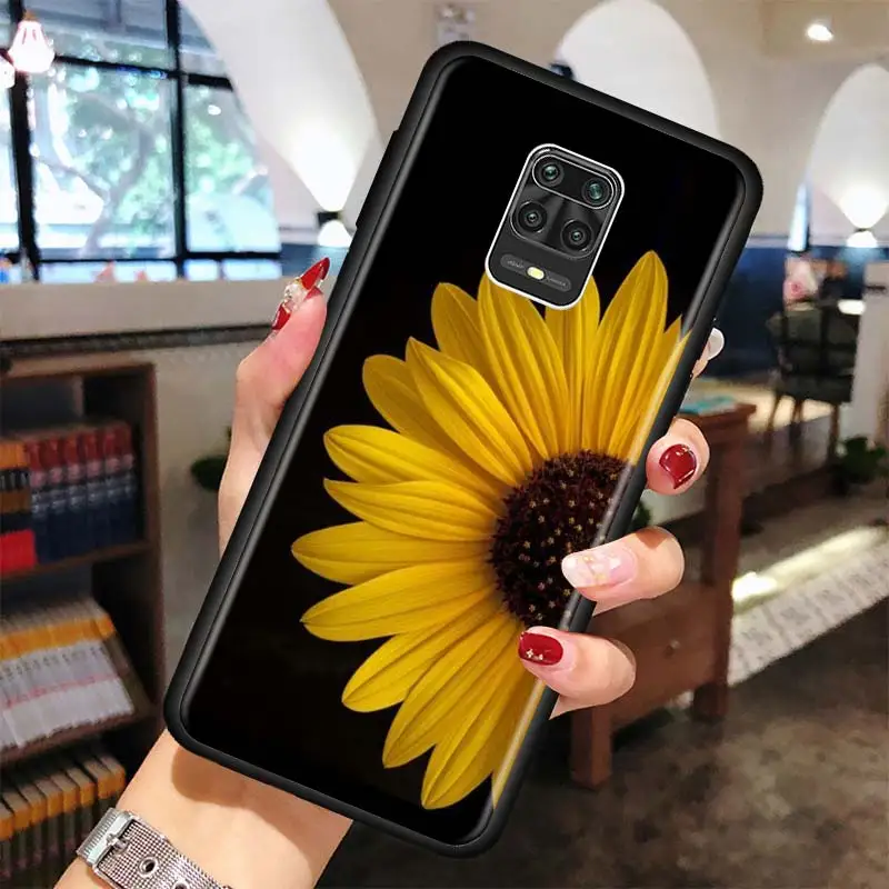 Summer Daisy Sunflower Floral Case For Xiaomi Redmi Note 10 Pro Max 9 8 7 Cover For Redmi K40 Pro Plus 9 Power 9A 9C 9T Shell