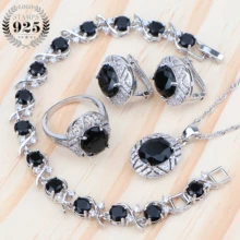 Свадебные Женские Ювелирные наборы из кубического циркония серебро 925 ювелирные Серьги Стильная Подвеска свадебное ожерелье кольцо набор подарочная коробка