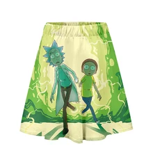 Юбка Рик и Морти, Харадзюку, повседневный стиль,, стиль, Харадзюку, поп юбки, новая сексуальная женская повседневная юбка,, модная