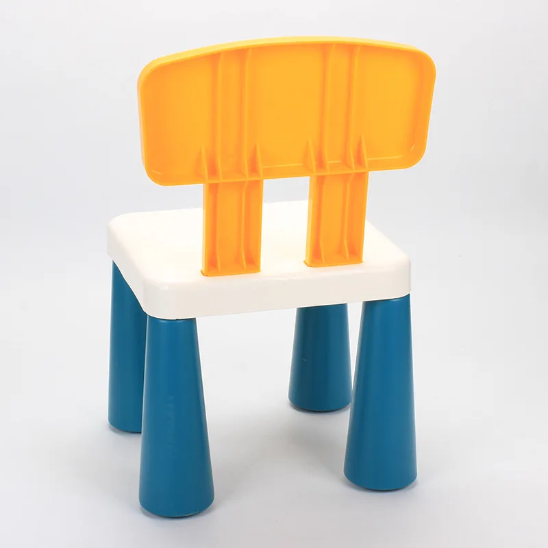 Children's stools kindergarten backrest chairs baby dining chairs plastic  home cartoon small stools non-slip easy assemble