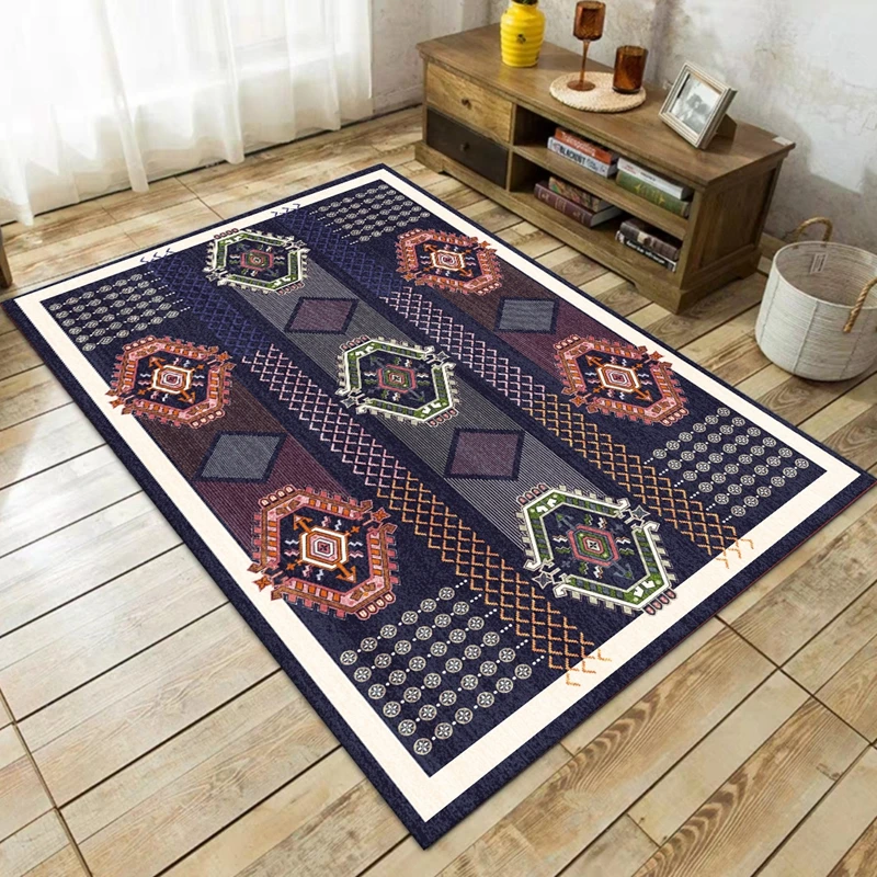 Ретро богемные Цветочные ковры для гостиной персидский стиль домашний декор стол диван нескользящий коврик для спальни прикроватный ковер