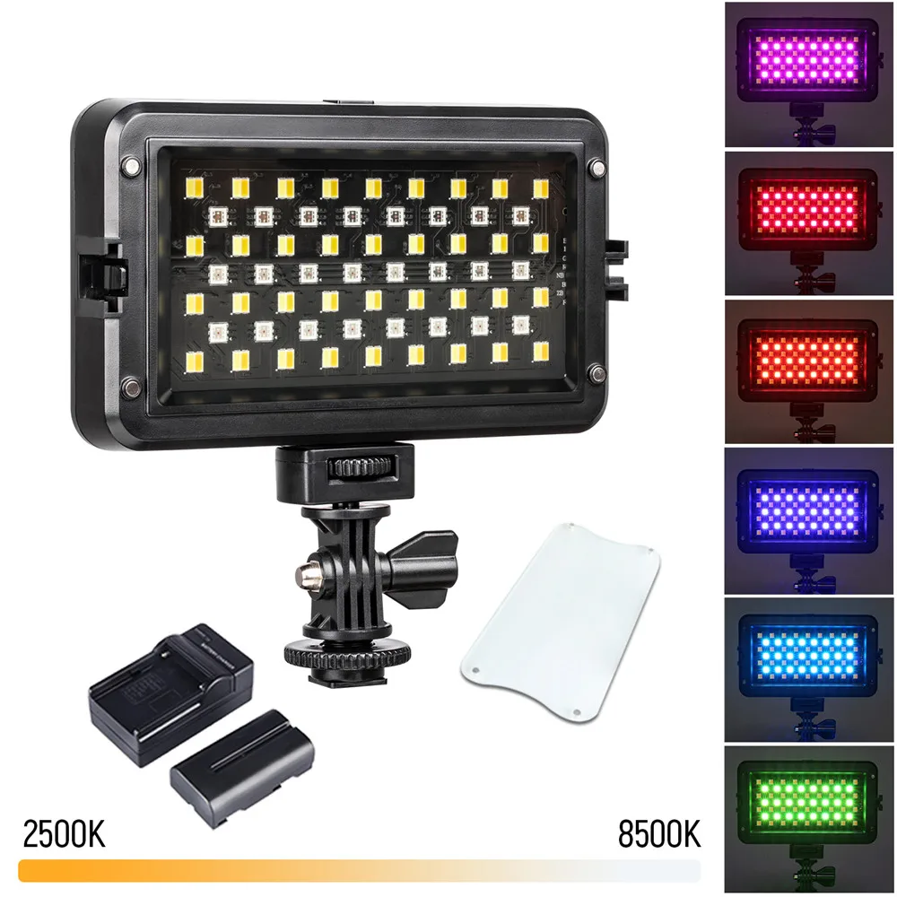 Светодиодная лампа Viltrox RB10 для видеосъемки полноцветная с регулируемой яркостью