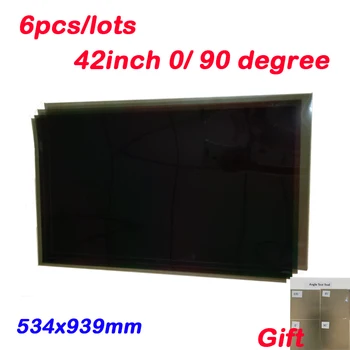 

6PCS 42inch 42 inch 0 90Degree 534x939MM Monitor LCD LED Polarizer Polarizing Film Sheets for Samsung/LG Shar TFT LCD LED TV