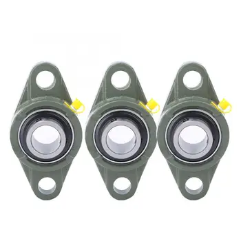 

UCFL201/UCFL202/UCFL203 Self-aligning Flange Pillow Block Bearing Shaft Support 2-Bolt Insert Mounted Housed Bearing w/ Housing