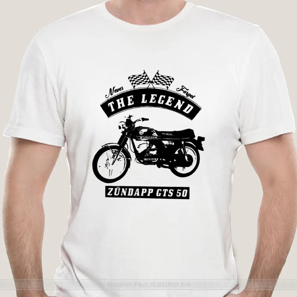 Модная Мужская хлопковая футболка бренда teeshirt Z &amp uumlndapp Zundapp Gts 50 Motorrad велосипед