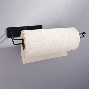 

Bathroom Stainless Steel Tissue Holder Shelf Bar Wall Mounted Roll Paper Towel Rack