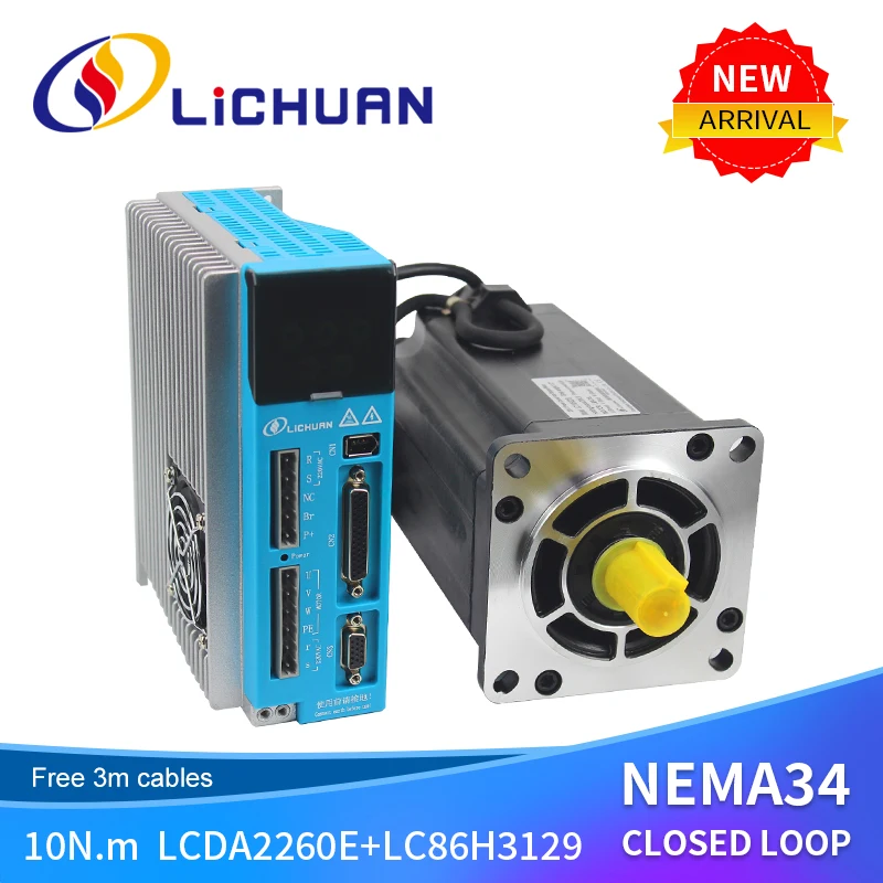 3 фазы Nema34 150V ~ 230VAC 10N.M 86 мм 1000 об/мин ЧПУ легко servo замкнутый шлейф шаговый