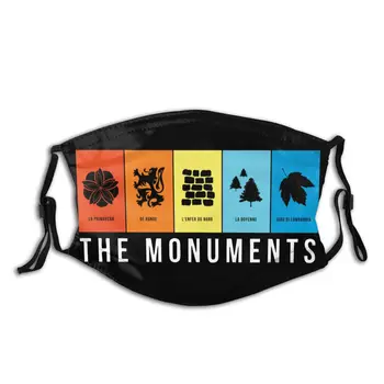 

VeloVoices Monuments Reusable Face Mask Bike Cycling Ride Anti Haze Dust Mask With Filters ProtectionRespirator Muffle