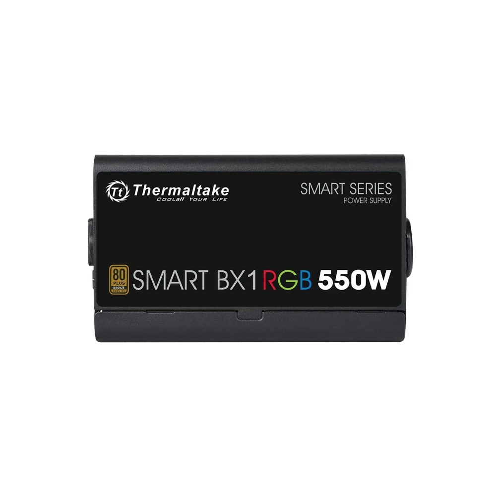 Блок питания Thermaltake ATX 550W Smart BX1 RGB 80+ bronze(24+4+4pin) APFC 120mm fan color LED 6xSA
