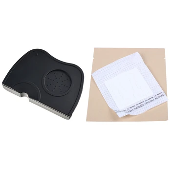 

200 Set Coffee Filter Bags and Kraft Paper Coffee Bag,Coffee Filters Tools Set & 1 Pcs Espresso Anti-Tamper Pad