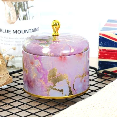 Retro Round Tin Box Jar Tea Candy Jewelry Coin Storage Container Case Candle Sealed Cans Holder Wedding Favor Gift | Дом и сад