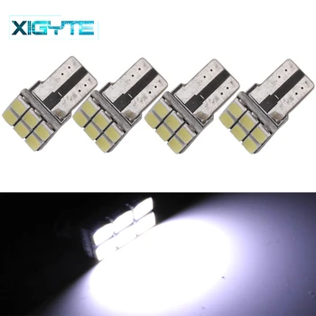 

4pcs T10 LED W5W158 168 194 5630 5730 6 SMD LED Car Dome Lamp Reading Lamp Replacement Light Reverse Lamp DC 12V Car Styling