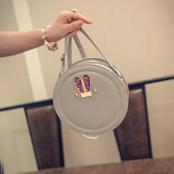 

Fashion Cute Rabbit Ears Round Bag Shoulder Bag Diagonal Fashion Handbags