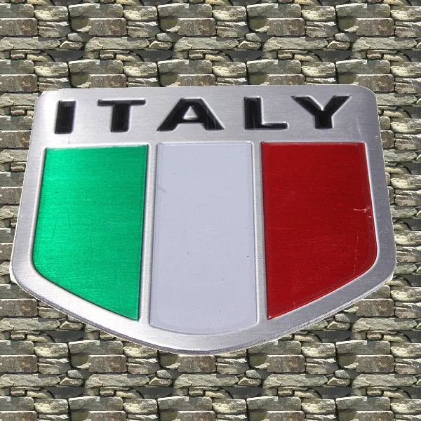 Hot Sale 5cm x Auto Alloy Metal 3D Emblem Badge Racing Sports Decals Sticker For ITALY Italian Flag | Автомобили и мотоциклы