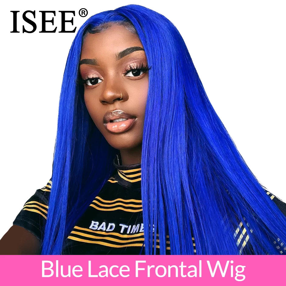 ISEE HAAR Rechte Kant Voor Pruik Pre Geplukt Met Baby Haar Roze/613 Blonde Kant Voor Menselijk Haar Pruiken remy Blue Lace Front Pruik ISEE HAAR Rechte Kant Voor Pruik Pre Geplukt Met Baby Haar Roze/613 Blonde Kant Voor Menselijk Haar Pruiken remy Blue Lace Front Pruik