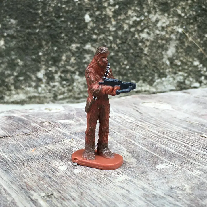 Anime peripherals genuíno figura de ação star wars peças de xadrez em  miniatura q versão modelo