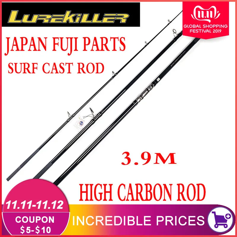 Lurekiller Новое поступление Япония Fuji части 3 90 м мощный карбоновый стержень для
