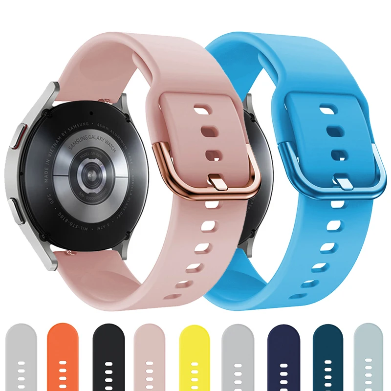 Ремешок силиконовый для Samsung Gear S3 frontier Huawei GT 2/pro браслет Galaxy watch 3/46 мм/42 мм/Active