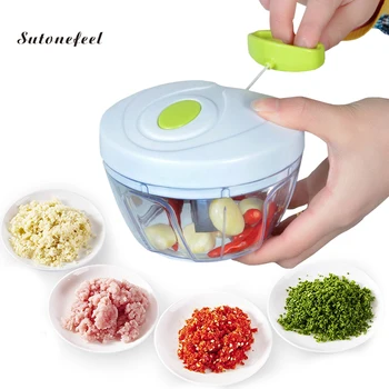 

Speedy Chopper Manual Food Processors Meat Vegetable Manual Slicers Plastic Mincer Kitchen Tools