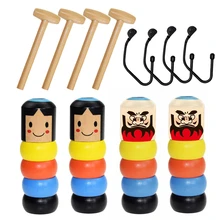 Неваляшка, фокусы на Хэллоуин, смешная игрушка, сцена, небьющаяся, деревянная, человек, девочка, волшебные, забавные игрушки, традиционные японские неваляшки