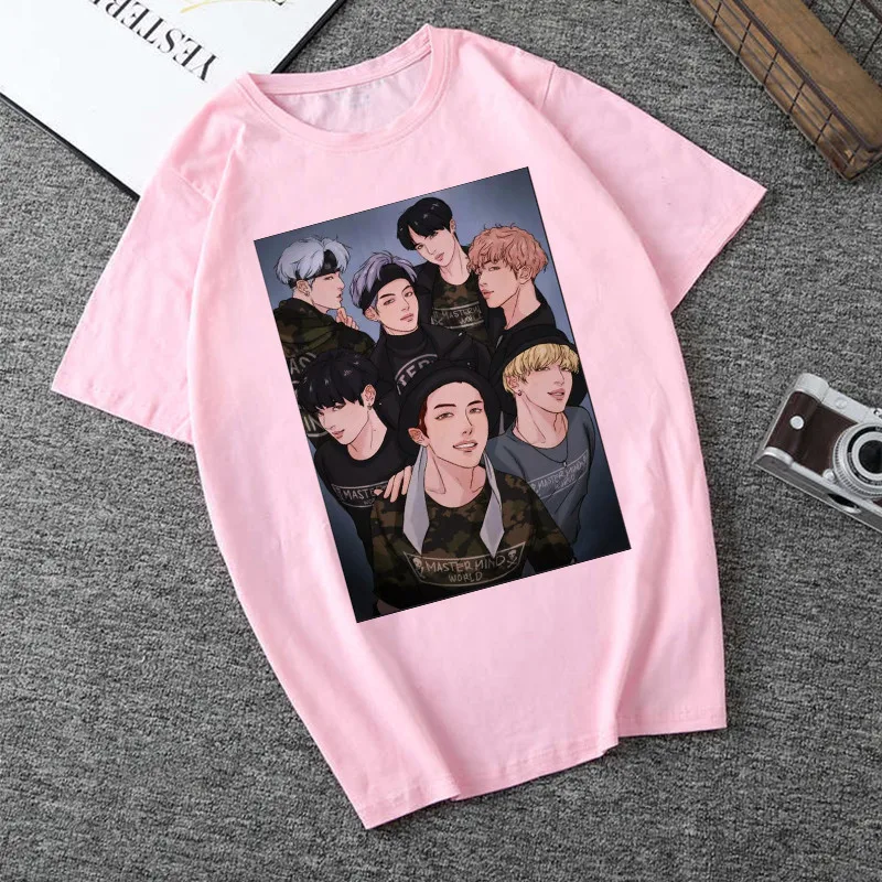 JIN SUGA J HOPE JIMIN V JUNGKOOK корейский стиль 2020 Kpop Bangtan футболка для мальчиков женская