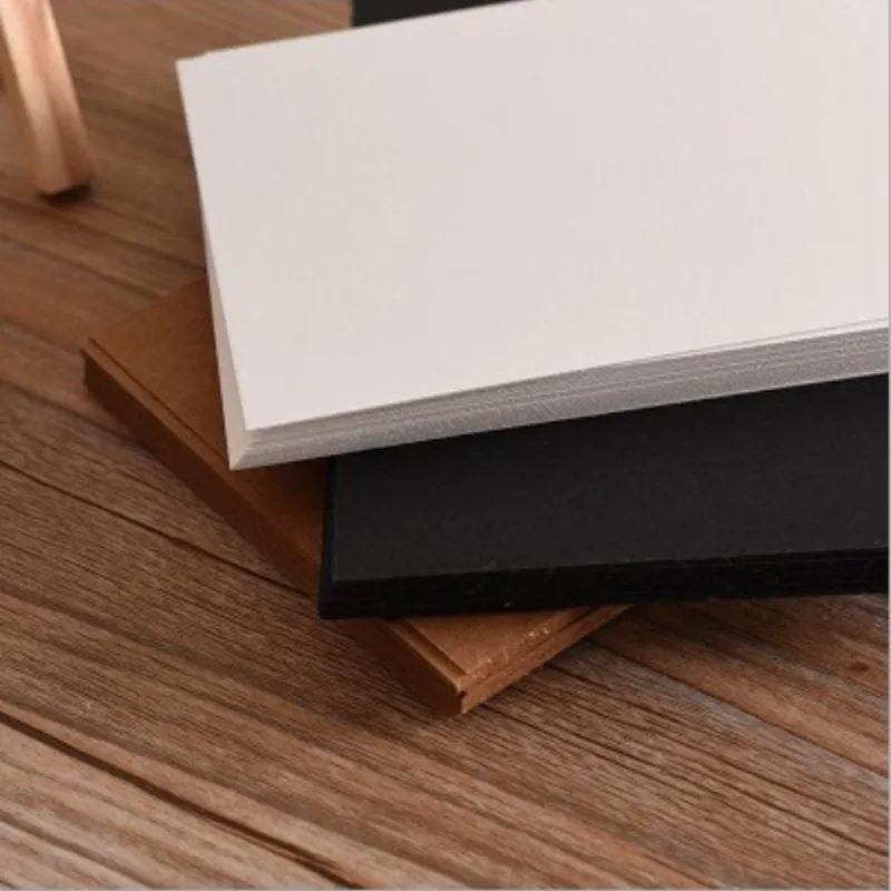 20pcs Blank postcard card Kraft Brown White Black cards lettering vintage Stationery letter paper 14*10CM