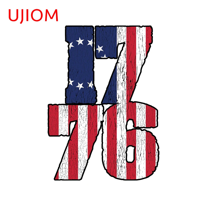 UJIOM, персонализированный Флаг США, декор для детской спальни, настенные наклейки для дома, офиса, гостиной, Декор, настенные наклейки, роспись, искусство