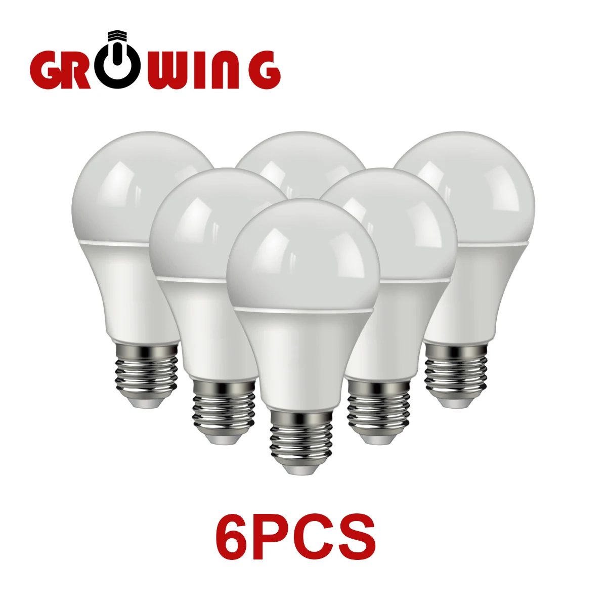 

6PCS LED Bulb Light E27 B22 10W Real Power Light Bulbs AC 220V 230V 240V 3000K 4000K 6500K Spotlight Lampada LED Bombillas Lamp