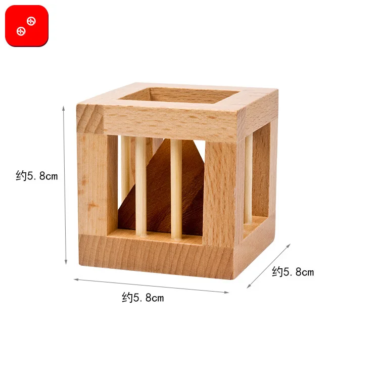 

Burr Puzzle Cage-out-of-Triangular Casual Creative Educational Toy Christmas Gift Unlock Take Tower Take Drill