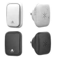 Sonnette de bienvenue intelligente sans fil, étanche à 150M, télécommande, prise ue/UK/US, carillon de porte Intelligent avec 1 récepteur